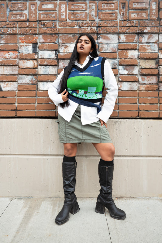 'Urban Jungle' Jacquard Vest